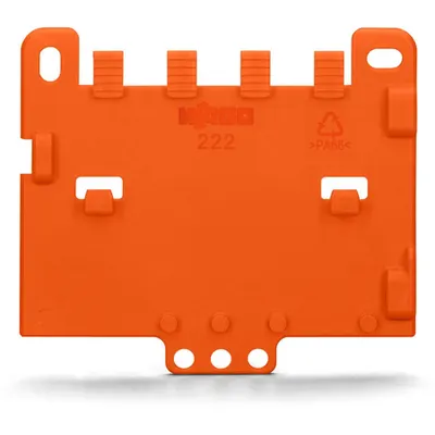 Strain relief plate; for mounting carrier; 221 or 222 Series, can be snapped