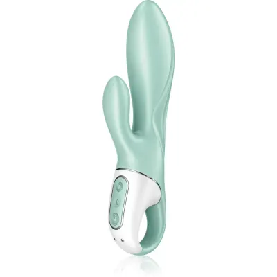 Satisfyer AIR PUMP BUNNY 5+ vibrator cu stimularea clitorisului Mint 20.2 cm