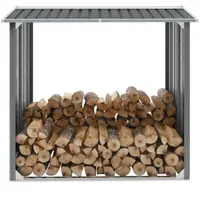 Gossi sopron depozitare lemne, otel galvanizat, 172x91x154 cm, gri
