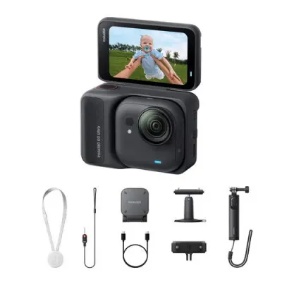 Insta360 GO Ultra camera de actiune 360 Creator Bundle (Midnight Black) - Default Title