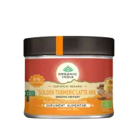 Golden Turmeric Latte Mix, Amestec Instant cu 6% Curcumină Organică, 100g ECO | Organic India