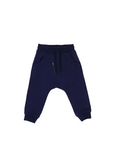 Pantaloni sport cu fermoar in fata - Fast Wheels - Bleumarin - pentru baietei - Bleumarin/Bleumarin