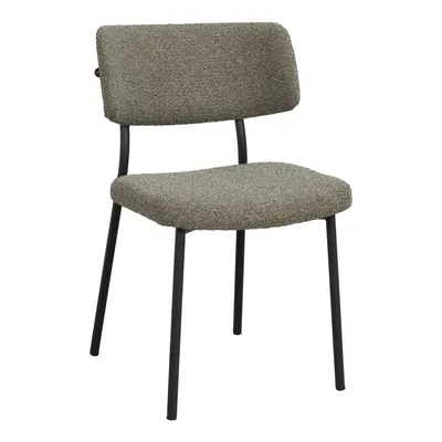 Scaun de dining negru/gri din oțel Herbster – Rowico