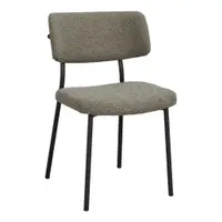 Scaun de dining negru/gri din oțel Herbster – Rowico