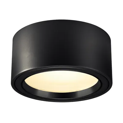 Corp iluminat TAVAN, FERA 25 de Plafon Luminita, negru cu LED-uri de interior Montat pe suprafata lumenul Plafon, negru, 3000K, 100 °