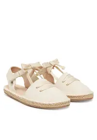 Espadrile copii - bej - textil - sistem inchidere Velcrodwqf - Bej