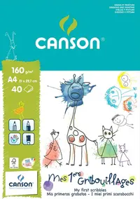 Caiet de schițe Canson Kids - A4, 40 de coli