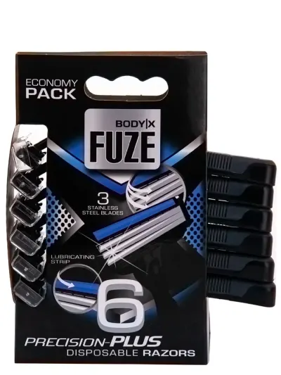 Body-X Fuze Aparat de ras 3 lame 6 buc Precision Plus