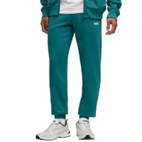 Pantaloni bărbați PUMA Essentials, talie elastică cu șnur, verdetwo