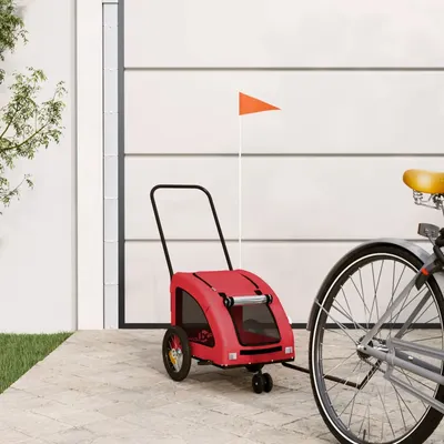 Gossi remorca de bicicleta animale companie, rosu, textil oxford/fier