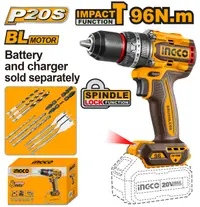 Masina de gaurit si insurubat autofiletanta 20V, Brushless, 96Nm, fara acumulator – INGCO CIDLI209681