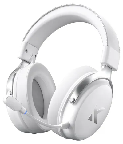 Căști gaming MCHOSE - V9 Pro Steel, wireless, albe