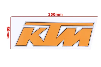 Autocolant KTM, culoare portocaliu