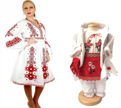 Set Mama si Fiica 75 Rochie traditionala si costumas traditional