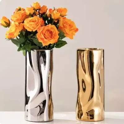 Vază Morello - E Silver, 11 x 27 cm