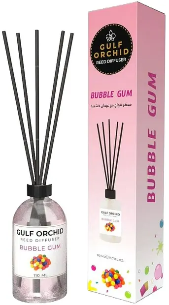 Odorizant cu bețișoare Gulf Orchid - Bubble Gum, 110 ml