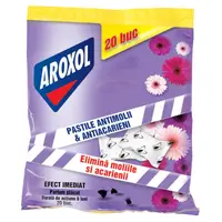 Pastile Parfumate Antimolii si Antiacarieni Aroxol, 20 Bucati