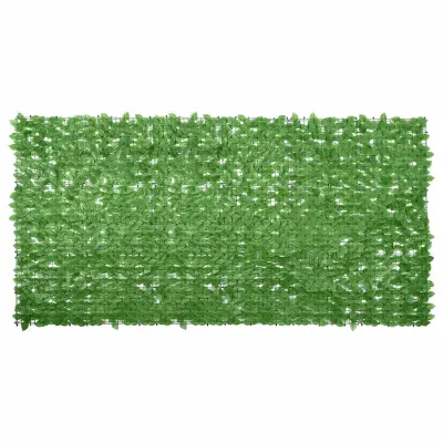 vidaXL Paravan de balcon, frunze verzi, 300x150 cm