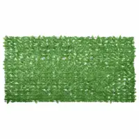 vidaXL Paravan de balcon, frunze verzi, 300x150 cm