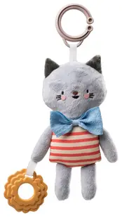 Zornăitoare și jucărie de dentiție moi pentru bebeluși Taf Toys - Clara pisicuța
