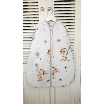 Sac de dormit MimiNu Cats din bumbac 70 cm 2.5 Tog