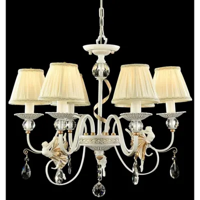 Candelabru Elina,6 becuri dulie E14, 230V,D.61 cm, H.51 cm,Auriu