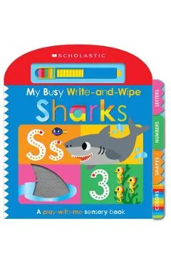 My Busy Write-And-Wipe: Sharks (Scholastic Early Learners)