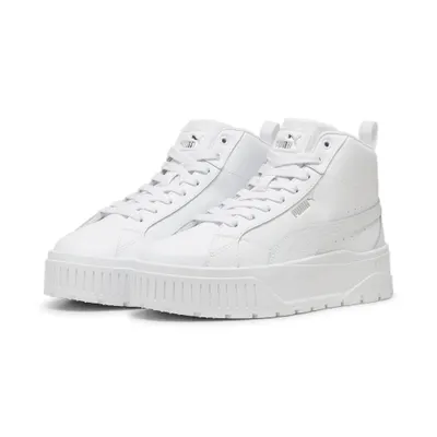 Tenisi Karmen II Mid Femei PUMA White Silver Metallic