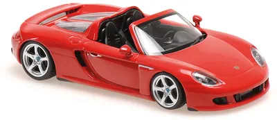 Model de colecție MINICHAMPS Contemporary: Automobile - Porsche Carrera GT, 2003, Red