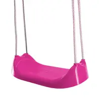 Leagan universal pentru copii, din plastic rezistent, inaltime reglabila, sfoara 10mm, sezut leagan 44 x 22 x 11 cm, Pink