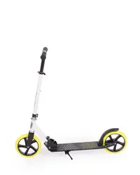 Trotineta pliabila Makani Dusty Yellow cu sistem de pliere,cric inclus,baza antiderapanta,roti PU,maner reglabil,greutate admisa 100 kg