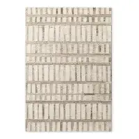 Covor crem țesut manual din lână 80x150 cm Boho 1.0 Linara – Vikosa