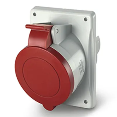 Priza incastratan16A 3P+E 3h 380V 50Hz / 440V 60Hz 50Hz 60Hz 70X87MM terminal cu surub