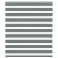 Gossi jaluzea tip zebra gri inchis latime tesatura 130,9 cm poliester