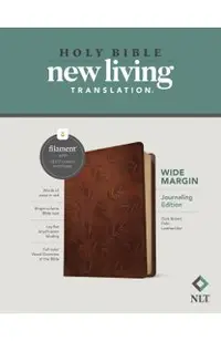 NLT Wide Margin Bible, Filament Enabled Edition (Red Letter, Leatherlike, Dark Brown Palm)