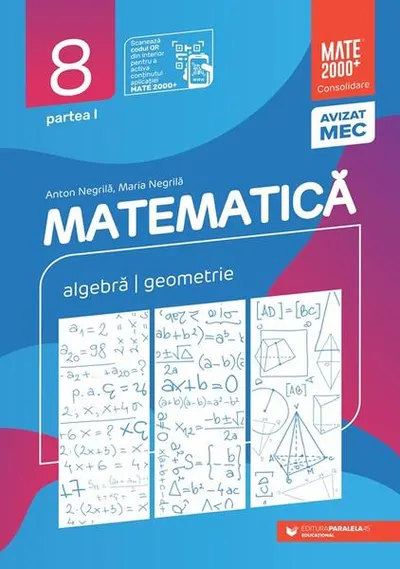 Matematică. Aritmetică, algebră, geometrie. Clasa a VIII-a. Consolidare. Partea a I-a - Paperback brosat - Sorin Peligrad, Dan Zaharia, Maria Zaharia