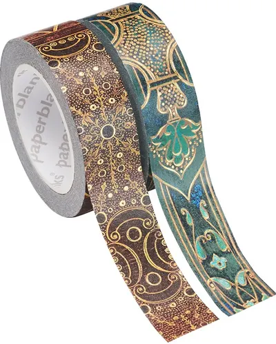 Banda autoadeziva Paperblanks - Shakespeare's Library & Turquoise Chronicles, 2 bucăți