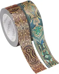 Banda autoadeziva Paperblanks - Shakespeare's Library & Turquoise Chronicles, 2 bucăți