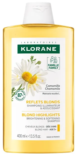 Klorane Chamomile Șampon pentru strălucire, 400 ml