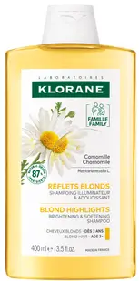 Klorane Chamomile Șampon pentru strălucire, 400 ml