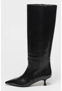 Cizme cu toc kitten Naomi 50 - Negru