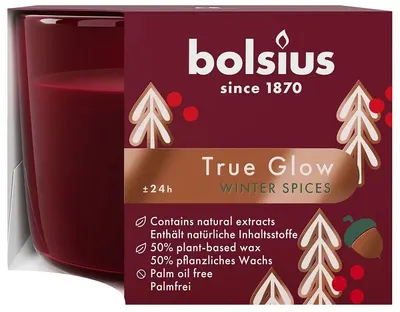 Lumânare parfumată Bolsius True Glow - Winter Spices