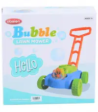 Jucarie masina de tuns iarba cu bule de sapun
