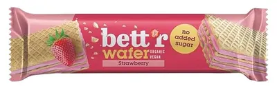Bett'r Bio wafelă, caju și căpșuni, 30 g