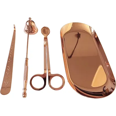 Set Instrumente pentru Lumanari Rosegold