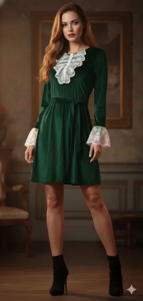 Rochie eleganta din catifea Caterina