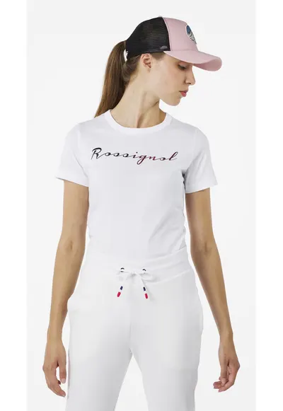 Tricou dama Logo Rossi tee - alb - Alb