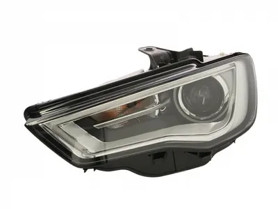 Far stanga (D3S LED, electric, bixenon, fundal cromat, fundal transparent) AUDI A3 dupa 2012