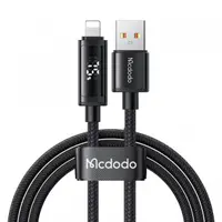 Cablu Date si Incarcare USB-A - Lightning McDodo CA-7970 Display, 18W, 1.2m, Negru