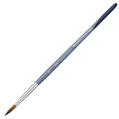 Pensula rotunda pentru desen Faber-Castell №6 - Par sintetic